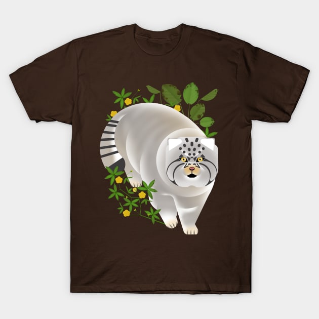 Otocolobus manul - Pallas's cat T-Shirt by Aline Eg